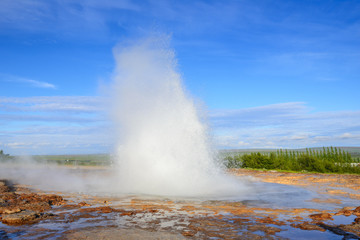 Geyser Strokku in Haukadalsvegur, Iceland