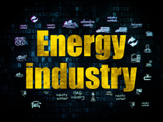 Industry concept: Energy Industry on Digital background