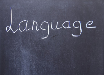 Obraz premium Schule Tafel Kreide Universität