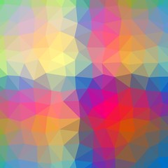 Abstract colorful triangular or polygonal background vector.