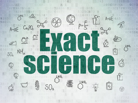 Science concept: Exact Science on Digital Paper background