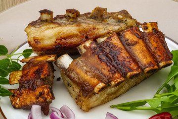 Roasted lamb ribs