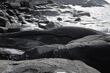 Coastal reefs with large stone