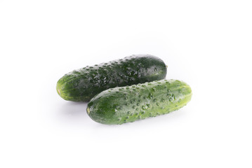 Cucumber isolated on white