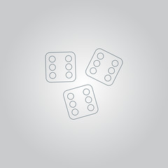 Lucky dices casino gambling game jackpot