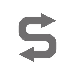 Letter S Logo Concept Icon. Vector