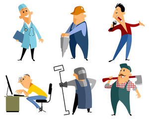Six profession people