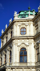 Fototapeta na wymiar part of building Belvedere Palace