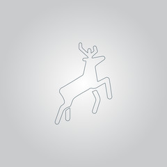 Deer icon vector