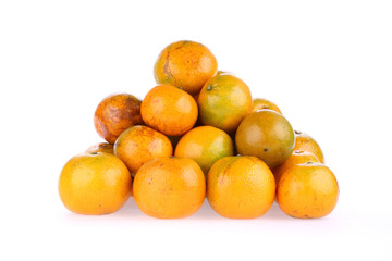 oranges fruit tropical isolated on white background