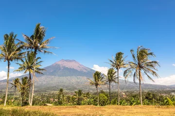 Tuinposter Simbung volcano in Java in Indonesia © jakartatravel