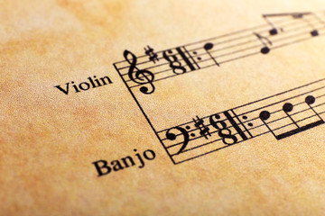 Music sheet background