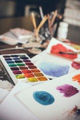 Naklejka premium Artistic studio