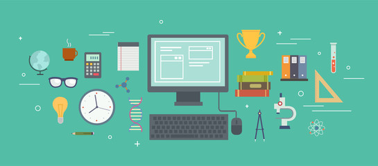 Set of objects illustration