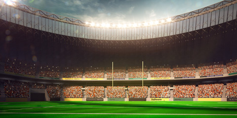 Obraz na płótnie Canvas Football Arena Stadium Day render 
