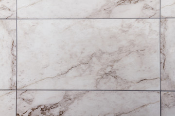 White, Gray Marble-like Ceramic Tile, Texture and Background