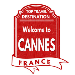 Welcome to Cannes stamp