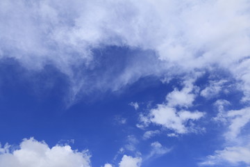 blue sky cloud before raining 