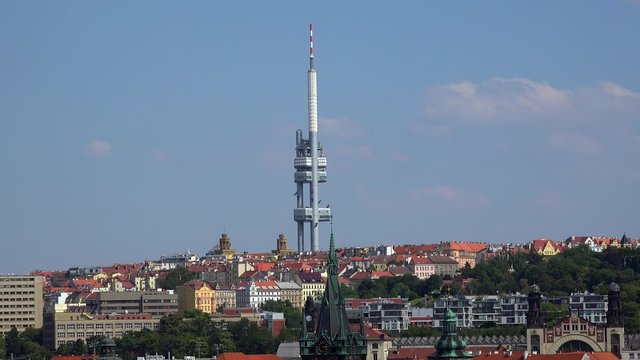 Zizkov Television Tower of Prague. Czech Republic