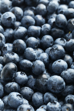 Blueberries background, close up, tasty and sweet