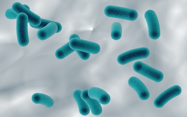 Microscopic illustration of bacteria, model of bacteria, realistic illustration of microbes, Escherichia coli, Klebsiella, Salmonella, Clostridium, Pseudomonas, Mycobacterium, Shigella, Legionella