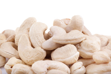 Fototapeta na wymiar Cashew Nuts isolated on white background