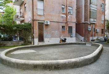 Fototapeta na wymiar Lazio,Roma,quartiere della Garbatella.