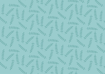 green stylized leaf pattern. Vector illustration