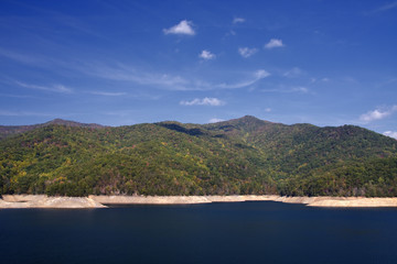 Fototapeta na wymiar Fontana Lake in North Carolina