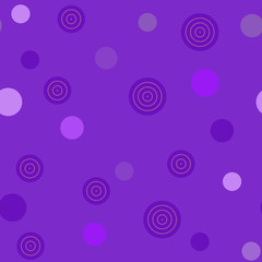Seamless pattern with violet circles