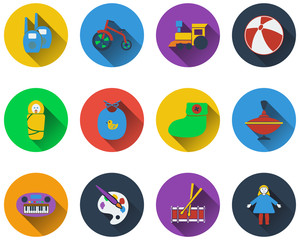 Set of baby icons