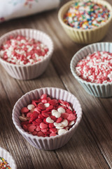 Colorful cupcake spinkles