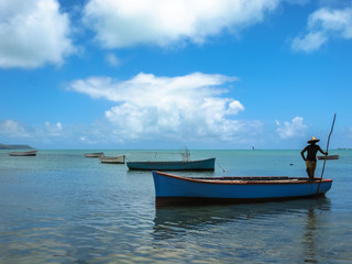 Fisherman on a boat