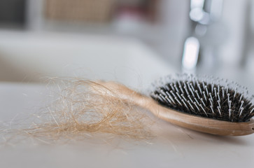 Haare in der Haarbürste - Haarausfall