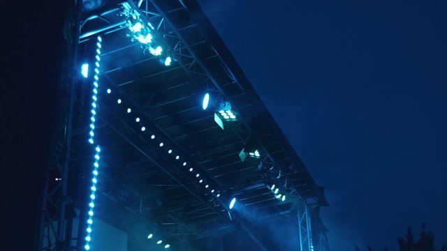 stage lights wide angle