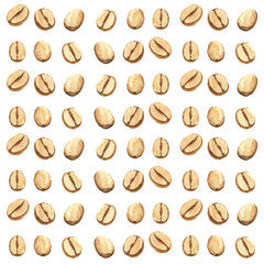 Seamless coffee background, Watercolor paint high resolution
