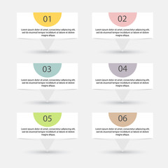 Vector colorful info graphics for your business presentations.