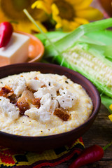 banosh, a traditional Ukrainian corn grain dish