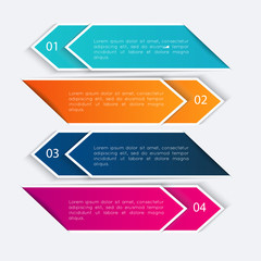 Vector colorful info graphics for your business presentations.