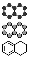 Tetralin solvent molecule.