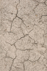 Dry cracked ground