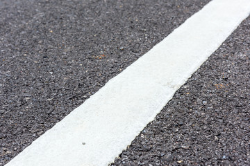Obraz premium New asphalt texture with white line