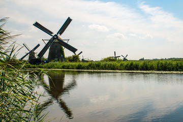 Naklejka premium Historic windmill in the Netherlands
