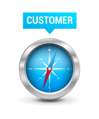 Compass & Customer Tag