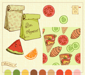 isolated images of various food items 2