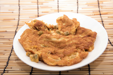Cooked foods made from vegetables and egg many Healthy Food
