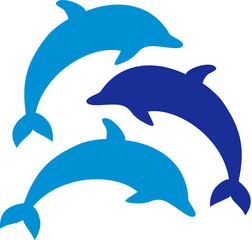 Three dolphins