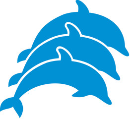 Tripple dolphin symbol