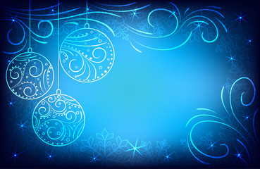 Blue Christmas background