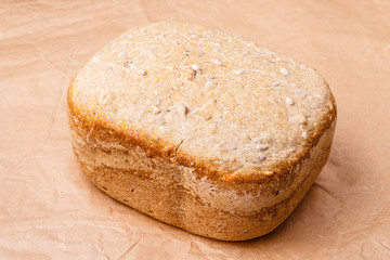 loaf of bread on backing paper